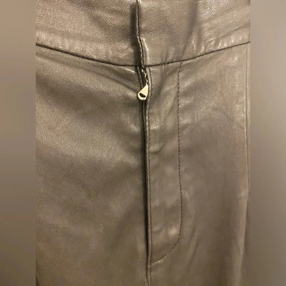 SPRWMN Leather Straight Leg Trousers Black Size Small - Picture 5 of 8